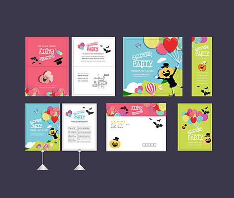 템플릿 배너템플릿 이벤트 사람없음 세트 할로윈 현수막 전단 엽서 초대장 박쥐 풍선 약도 잭오랜턴 소봉투 행사세트 행사템플릿 AI파일 배너 지도 포유류 편지봉투 카드_감사 편지 홍보물 파일형식 벡터