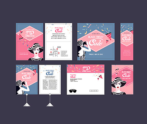 템플릿 배너템플릿 여자 폭죽 이벤트 여러명 상반신 성인 쇼핑 세트 세일 현수막 전단 엽서 초대장 약도 블랙프라이데이 소봉투 행사세트 행사템플릿 AI파일 배너 다수 지도 데이이벤트 편지봉투 카드_감사 사람 편지 홍보물 파일형식 벡터