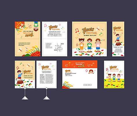 템플릿 배너템플릿 여자 남자 어린이 음악 이벤트 여러명 세트 축제 현수막 전단 엽서 초대장 약도 음악축제 소봉투 행사세트 행사템플릿 AI파일 배너 다수 지도 문화예술 편지봉투 카드_감사 사람 편지 홍보물 파일형식 벡터