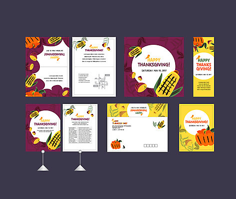 템플릿 배너템플릿 호박 옥수수 이벤트 사람없음 세트 현수막 전단 엽서 초대장 약도 추수감사절 소봉투 행사세트 행사템플릿 AI파일 배너 기독교 지도 채소 편지봉투 카드_감사 곡류 편지 홍보물 파일형식 벡터