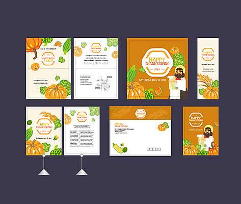 템플릿 배너템플릿 남자 기독교 호박 이벤트 성인 두명 세트 현수막 전단 엽서 초대장 약도 추수감사절 소봉투 행사세트 행사템플릿 AI파일 배너 종교 지도 채소 편지봉투 카드_감사 사람 편지 홍보물 파일형식 벡터