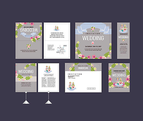 템플릿 커플 배너템플릿 여자 남자 꽃 리본 결혼 이벤트 여러명 성인 세트 현수막 전단 청첩장 엽서 초대장 약도 소봉투 행사세트 행사템플릿 AI파일 식물 배너 다수 지도 관계 편지봉투 카드_감사 사람 편지 홍보물 파일형식 벡터