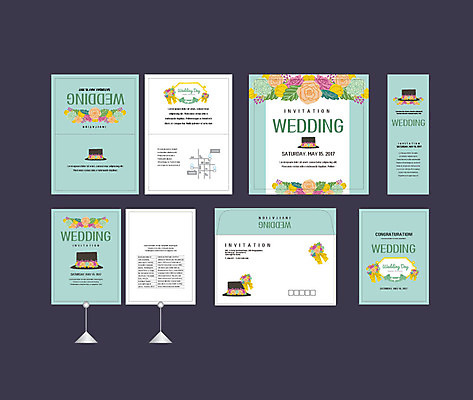 템플릿 모자 배너템플릿 꽃 결혼 꽃무늬 이벤트 사람없음 세트 현수막 전단 청첩장 엽서 초대장 약도 소봉투 행사세트 행사템플릿 AI파일 식물 배너 잡화 지도 무늬 편지봉투 카드_감사 편지 홍보물 파일형식 벡터