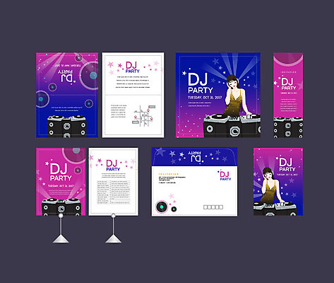 템플릿 배너템플릿 여자 이벤트 성인 두명 세트 스피커 현수막 DJ 클럽 전단 엽서 초대장 약도 소봉투 행사세트 행사템플릿 AI파일 배너 음향기기 지도 편지봉투 카드_감사 사람 편지 홍보물 파일형식 벡터