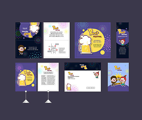 템플릿 배너템플릿 여자 남자 맥주 이벤트 여러명 성인 세트 축제 현수막 전단 엽서 초대장 약도 맥주축제 소봉투 행사세트 행사템플릿 AI파일 배너 다수 지도 편지봉투 카드_감사 주류 사람 편지 홍보물 파일형식 벡터