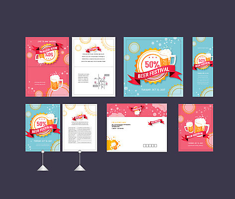 템플릿 배너템플릿 맥주 이벤트 사람없음 세트 세일 축제 현수막 전단 엽서 초대장 약도 맥주축제 소봉투 행사세트 행사템플릿 AI파일 배너 지도 편지봉투 카드_감사 주류 편지 홍보물 파일형식 벡터