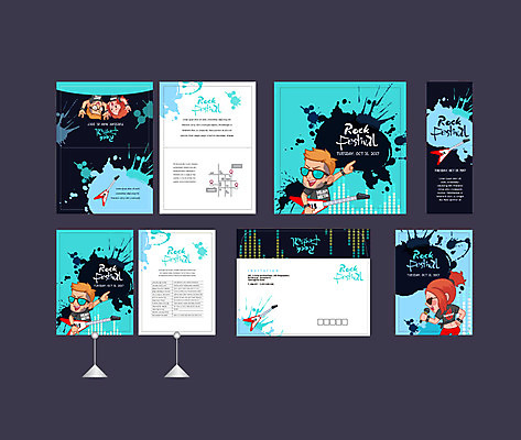 템플릿 배너템플릿 여자 남자 음악 이벤트 여러명 성인 세트 축제 현수막 기타 전단 엽서 초대장 약도 락페스티벌 소봉투 행사세트 행사템플릿 AI파일 배너 다수 지도 현악기 문화예술 편지봉투 카드_감사 사람 편지 홍보물 파일형식 벡터