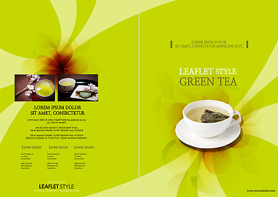 PSD 템플릿 편집 표지디자인 북디자인 출판디자인 표지 꽃 음식 리플렛 북커버 팜플렛 사람없음 차 찻잔 녹차 티백 이미지템플릿 식물 음료 잔 차_음료 파일형식