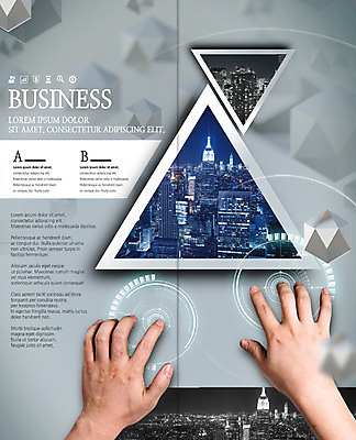 PSD 템플릿 편집 표지디자인 북디자인 손 출판디자인 내지 리플렛 2단접지 북커버 비즈니스 한명 빌딩 팜플렛 신체부위 양손 도시 삼각형 야간 홀로그램 이미지템플릿 자연요소 도형 1 사람 건물 파일형식