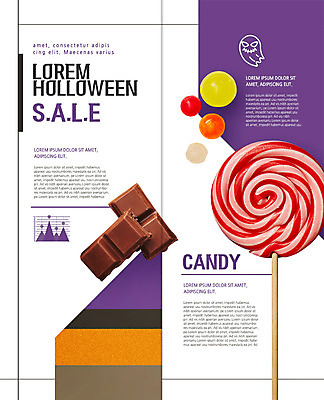 PSD 템플릿 편집 표지디자인 북디자인 출판디자인 내지 리플렛 2단접지 북커버 그래프 막대사탕 사탕 팜플렛 사람없음 세일 초콜릿 할로윈 유령 이미지템플릿 디저트 파일형식