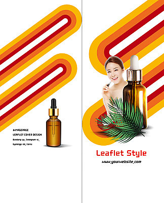 PSD 템플릿 편집 표지디자인 북디자인 출판디자인 여자 표지 리플렛 2단접지 북커버 나뭇잎 한명 웃음 팜플렛 상반신 20대 성인 뷰티 화장품 한국인 오일 에센스 의료성형뷰티 이미지템플릿 1 음식 잎 표정 사람 동양인 청년 파일형식