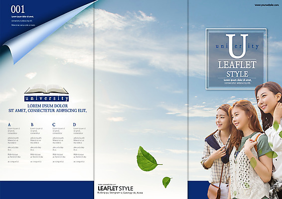 PSD 구름 템플릿 편집 표지디자인 북디자인 출판디자인 여자 교육 표지 리플렛 대학생 북커버 3단접지 하늘 나뭇잎 웃음 팜플렛 상반신 20대 성인 책 세명 친구 한국인 성인여자만 이미지템플릿 자연요소 학생 잎 관계 표정 사람 동양인 청년 여자만 성인만 파일형식