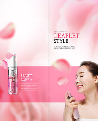 PSD 템플릿 편집 표지디자인 북디자인 출판디자인 여자 표지 꽃잎 리플렛 40대 2단접지 북커버 한명 팜플렛 상반신 성인 뷰티 눈감음 한국인 뿌리기 미스트 의료성형뷰티 성인여자한명만 이미지템플릿 1 꽃 중년 모션 사람 동양인 화장품 여자한명만 성인여자만 파일형식