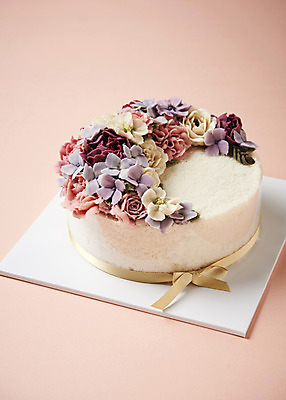 포토 전통 기념일 꽃 음식 무늬 패턴 케이크 파일형식 꽃무늬 장식 떡케이크 명절 전통음식 사람없음 떡 JPG 플라워패턴 편 사진 국내포토