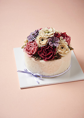 포토 전통 기념일 꽃 음식 무늬 패턴 케이크 파일형식 장식 꽃무늬 떡케이크 명절 전통음식 사람없음 떡 JPG 플라워패턴 편 사진 국내포토