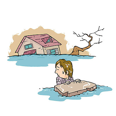 나무 남자 일러스트 주택 한명 성인 구출 홍수 sos 국내일러스트 AI파일 식물 1 사람 건물 도움 자연재해 구조요청 파일형식 벡터