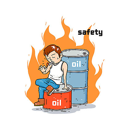 남자 일러스트 담배 한명 안전 앉기 성인 공익캠페인 석유 성냥 화재 드럼통 불조심 국내일러스트 AI파일 1 캠페인 모션 사람 사건 파일형식 벡터