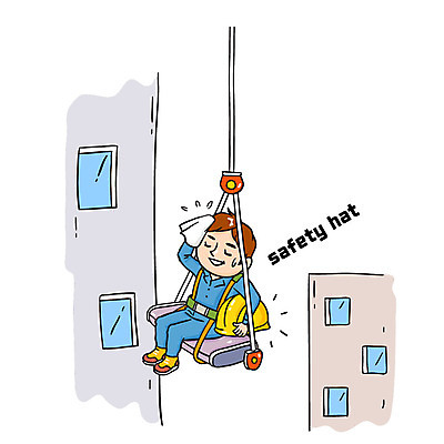 남자 일러스트 노동자 한명 안전 앉기 빌딩 성인 공익캠페인 안전모 안전사고 땀흘리기 국내일러스트 AI파일 직업 1 캠페인 컨셉 모션 사람 건물 헬멧 안전장비 사건 파일형식 벡터