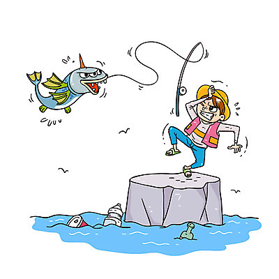 남자 바다 일러스트 낚시 어류 한명 성인 자연보호 놀람 환경오염 오염 낚싯대 쓰레기 환경보전 낚시꾼 수질오염 돌연변이 국내일러스트 AI파일 1 감정 컨셉 자연 레저 표정 사람 수중동물 낚시용품 보호 사회이슈 파일형식 벡터