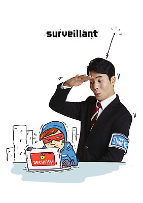 남자 포토일러 상반신 두명 30대 노트북 한국인 도둑 엿보기 보안 이미지편집 AI파일 편집이미지 모션 안전 사람 동양인 장년 전자제품 범죄인 파일형식 벡터