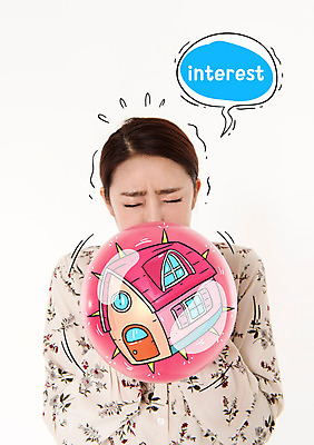 여자 말풍선 포토일러 부동산 주택 한명 상반신 20대 성인 눈감음 한국인 풍선 풍선불기 이미지편집 AI파일 편집이미지 1 모션 사람 동양인 청년 건물 재산 불기 파일형식 벡터