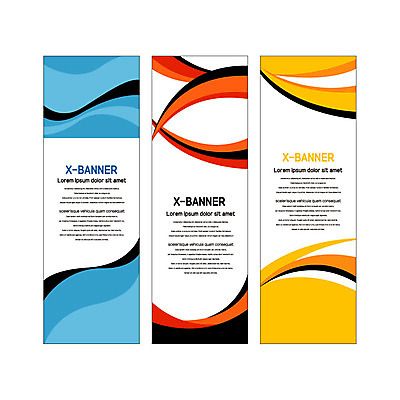 템플릿 배너템플릿 세로배너 물결 사람없음 현수막 겹침 지오메트릭 배너세트 엑스배너 AI파일 배너 세로 세트 파일형식 벡터