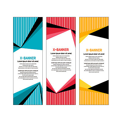 도형 템플릿 배너템플릿 세로배너 패턴 사람없음 줄무늬 현수막 겹침 배너세트 엑스배너 AI파일 배너 무늬 세로 세트 파일형식 벡터