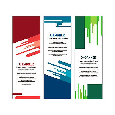 도형 템플릿 배너템플릿 세로배너 사람없음 현수막 지오메트릭 배너세트 엑스배너 AI파일 배너 세로 세트 파일형식 벡터