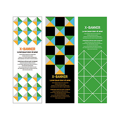 템플릿 배너템플릿 세로배너 패턴 사람없음 사각형 현수막 삼각형 지오메트릭 배너세트 엑스배너 AI파일 도형 배너 무늬 세로 세트 파일형식 벡터