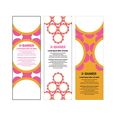 템플릿 배너템플릿 꽃 세로배너 패턴 사람없음 현수막 원형 배너세트 엑스배너 AI파일 도형 식물 배너 무늬 세로 세트 파일형식 벡터