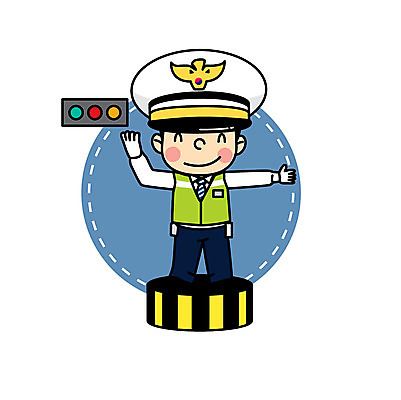직업 남자 어린이 일러스트 직업캐릭터 한명 경찰 신호등 경찰복 직업체험 교통경찰 일러캐릭터 AI파일 캐릭터 1 유니폼 사람 체험학습 파일형식 벡터