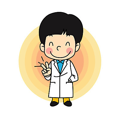 직업 남자 어린이 일러스트 직업캐릭터 한명 의사 의사가운 브이 직업체험 일러캐릭터 AI파일 캐릭터 1 사람 손짓 의료진 가운 체험학습 파일형식 벡터