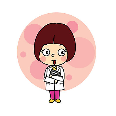 직업 여자 어린이 일러스트 직업캐릭터 한명 책 의사 의사가운 직업체험 일러캐릭터 AI파일 캐릭터 1 사람 의료진 가운 체험학습 파일형식 벡터