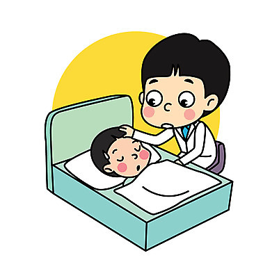 직업 남자 어린이 일러스트 직업캐릭터 두명 진료 환자 의사 침대 의사가운 직업체험 일러캐릭터 AI파일 캐릭터 가구 의학 사람 의료진 가운 체험학습 파일형식 벡터