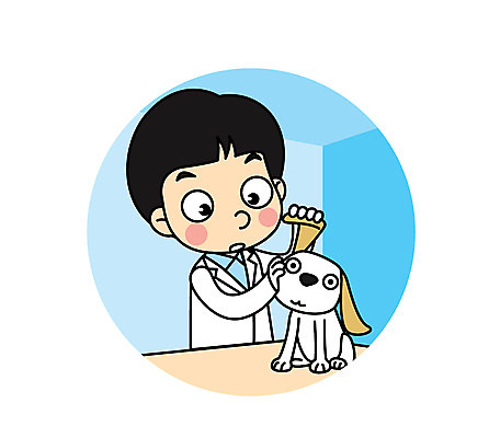 직업 남자 어린이 일러스트 직업캐릭터 한명 강아지 귀 직업체험 수의사 일러캐릭터 AI파일 캐릭터 1 사람 신체부위 반려동물 의사 체험학습 개 파일형식 벡터