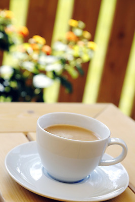 포토 JPG 해외이미지 그릇 식기 커피 음료 탁자 사람없음 컵 갈색 정원 거품 우유 흰색 커피잔 카푸치노 따뜻한음료 해외202004 해외포토 컬러 가구 잔 유제품 파일형식 이미지허브