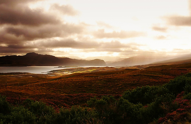 포토 JPG 해외이미지 응시 산 풍경 사람없음 일몰 새벽 언덕 산악지대 스코틀랜드 해외202004 해외포토 자연요소 시선 영국 노을 파일형식 이미지허브