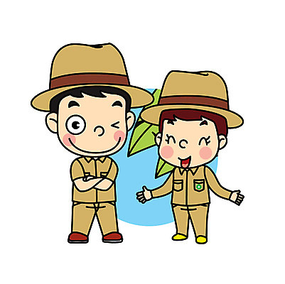 직업 여자 남자 어린이 일러스트 직업캐릭터 웃음 두명 직업체험 조련사 일러캐릭터 AI파일 캐릭터 표정 사람 체험학습 파일형식 벡터