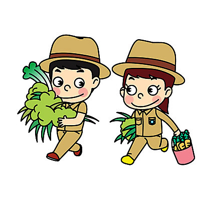 직업 여자 남자 어린이 일러스트 직업캐릭터 두명 건초 먹이 직업체험 조련사 일러캐릭터 AI파일 캐릭터 사람 체험학습 파일형식 벡터