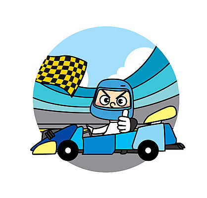 직업 남자 어린이 일러스트 직업캐릭터 한명 깃발 경주용자동차 직업체험 카레이서 일러캐릭터 AI파일 캐릭터 1 자동차 사람 체험학습 파일형식 벡터