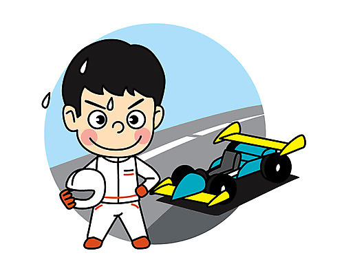 직업 남자 어린이 일러스트 직업캐릭터 한명 자동차경주 경주용자동차 직업체험 카레이서 일러캐릭터 AI파일 캐릭터 1 자동차 사람 레이싱 체험학습 파일형식 벡터
