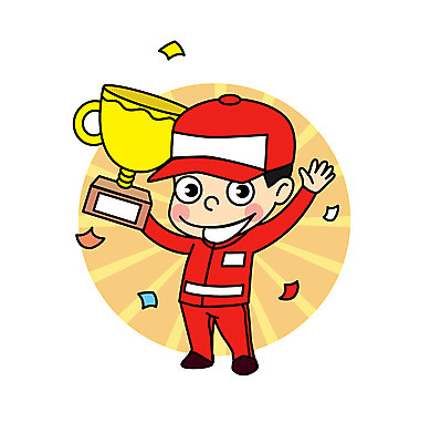 직업 남자 어린이 일러스트 직업캐릭터 한명 우승 트로피 직업체험 카레이서 일러캐릭터 AI파일 캐릭터 1 사람 최고 체험학습 상_우승 파일형식 벡터