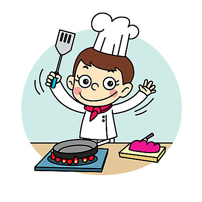 직업 여자 어린이 일러스트 직업캐릭터 요리 한명 요리사 프라이팬 조리복 뒤집개 직업체험 일러캐릭터 AI파일 캐릭터 1 유니폼 주방용품 사람 체험학습 파일형식 벡터