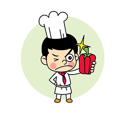 직업 응시 남자 어린이 일러스트 피망 직업캐릭터 요리 한명 요리사 조리복 직업체험 일러캐릭터 AI파일 캐릭터 1 시선 유니폼 채소 사람 체험학습 파일형식 벡터