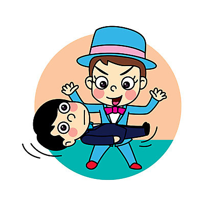 직업 여자 남자 어린이 일러스트 직업캐릭터 두명 마술 마술사 직업체험 공중부양 일러캐릭터 AI파일 캐릭터 사람 체험학습 파일형식 벡터