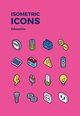 아이콘 교육 전구 사람없음 세트 못 콘센트 전기에너지 번개 건전지 공구함 웹아이콘 볼트 집열판 형광등 아이소메트릭 베터리 2D아이콘 AI파일 날씨 전등 에너지 공구 태양에너지 파일형식 벡터