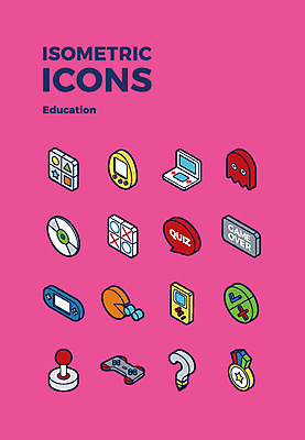 아이콘 교육 사람없음 세트 장난감 CD 물음표 게임 퀴즈 게임기 메달 웹아이콘 조이스틱 아이소메트릭 2D아이콘 AI파일 기호 놀이 상_상패 파일형식 벡터