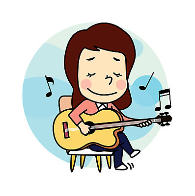 캐릭터 여자 어린이 연주 의자 일러스트 직업캐릭터 한명 앉기 연주자 기타 직업체험 일러캐릭터 AI파일 직업 1 음악 가구 모션 현악기 사람 음악가 체험학습 파일형식 벡터