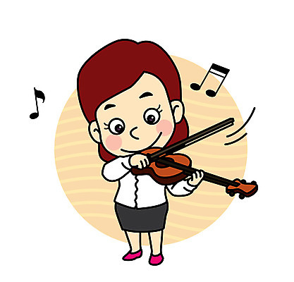 캐릭터 여자 어린이 연주 일러스트 직업캐릭터 한명 연주자 바이올린 직업체험 바이올리니스트 일러캐릭터 AI파일 직업 1 음악 현악기 사람 음악가 체험학습 파일형식 벡터