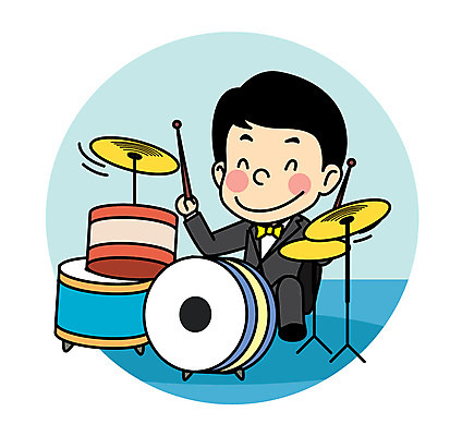 캐릭터 남자 어린이 연주 일러스트 직업캐릭터 한명 연주자 드럼 직업체험 일러캐릭터 AI파일 직업 1 음악 타악기 사람 음악가 체험학습 파일형식 벡터